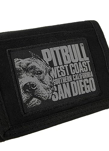 Pitbull Blood Dog portafoglio uomo nero in tela