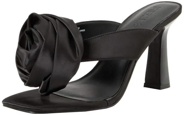 Pieces Pcnadine Satin Flower Heel sandali donna 39 EU
