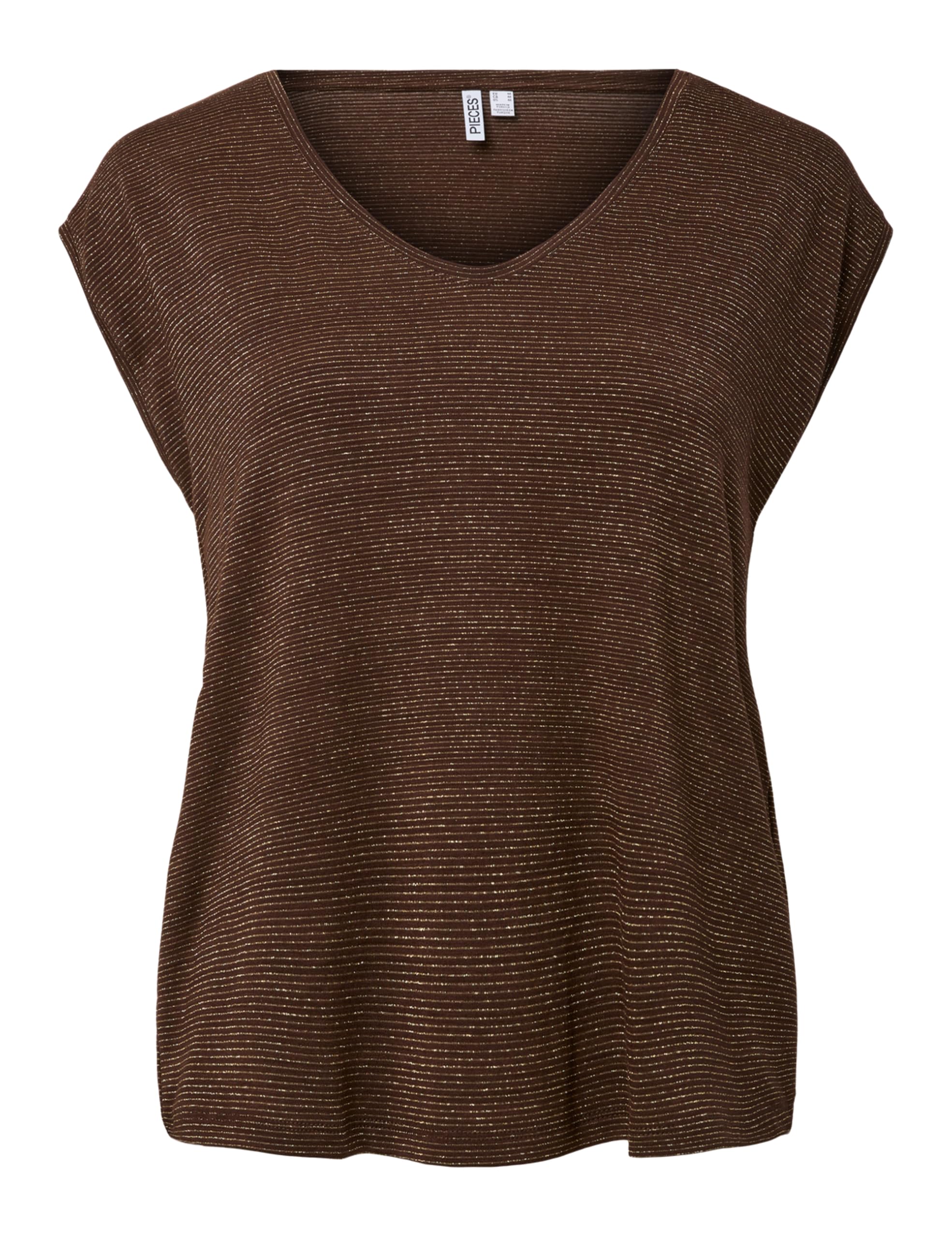 Pieces Pcbillo Tee maglietta donna lurex a righe