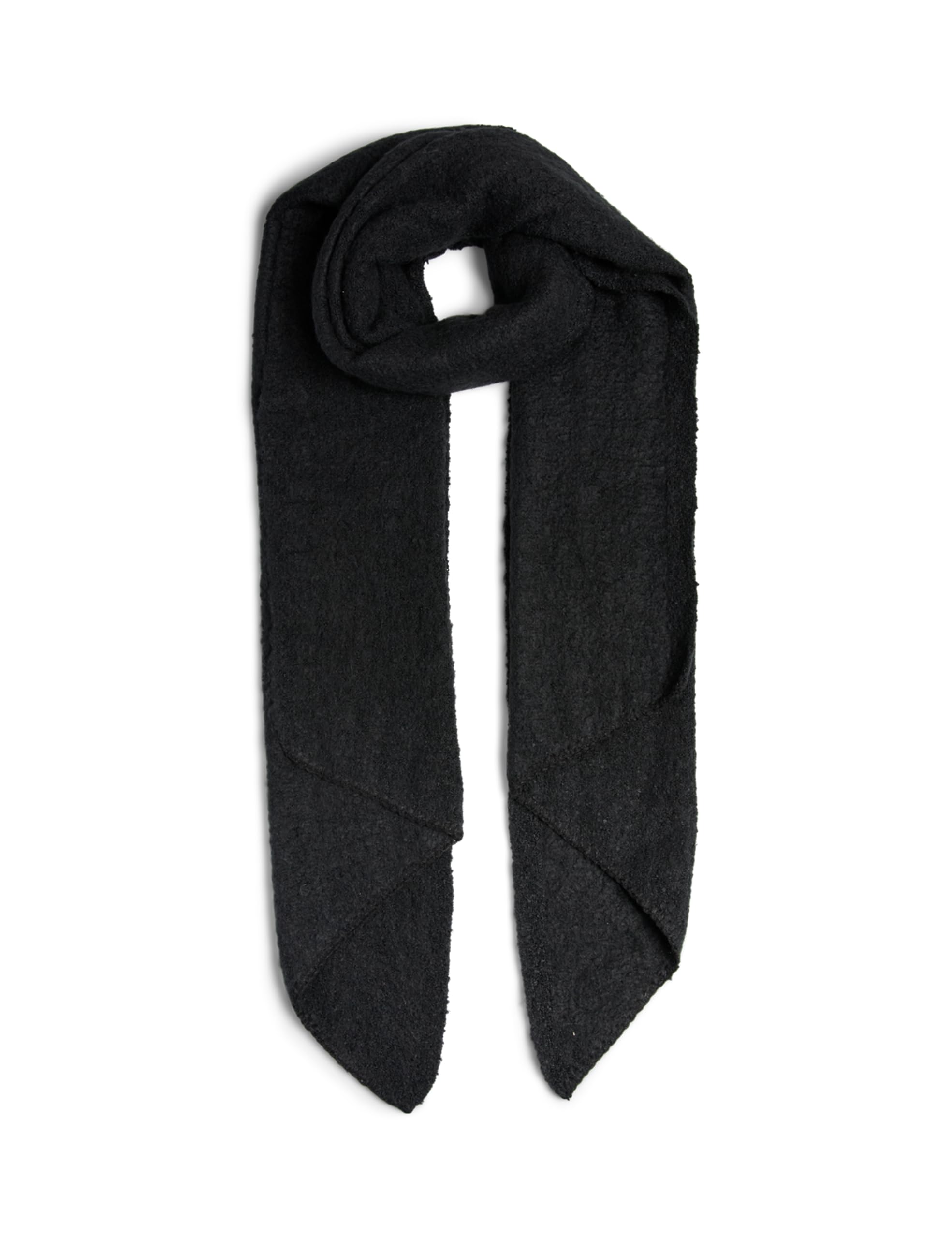 Pieces & Peace 17076047 sciarpa donna nera acrilico
