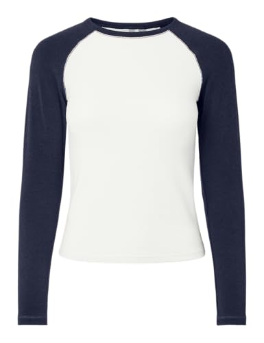Pieces Pcannalina LS O-Neck Top Jrs D2D top taglia M girocollo
