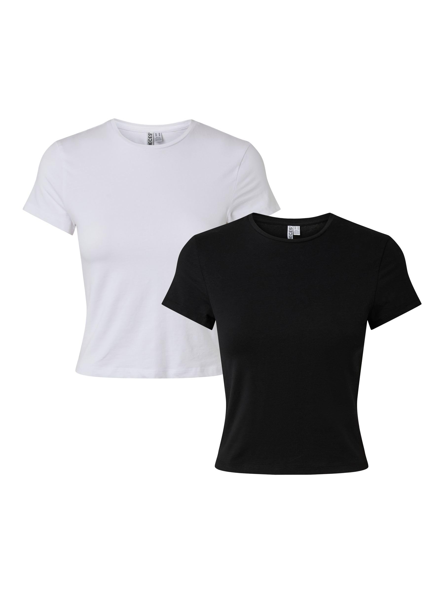 Pieces Pcamelia Jrs Noos BC t-shirt donna confezione 2 pezzi