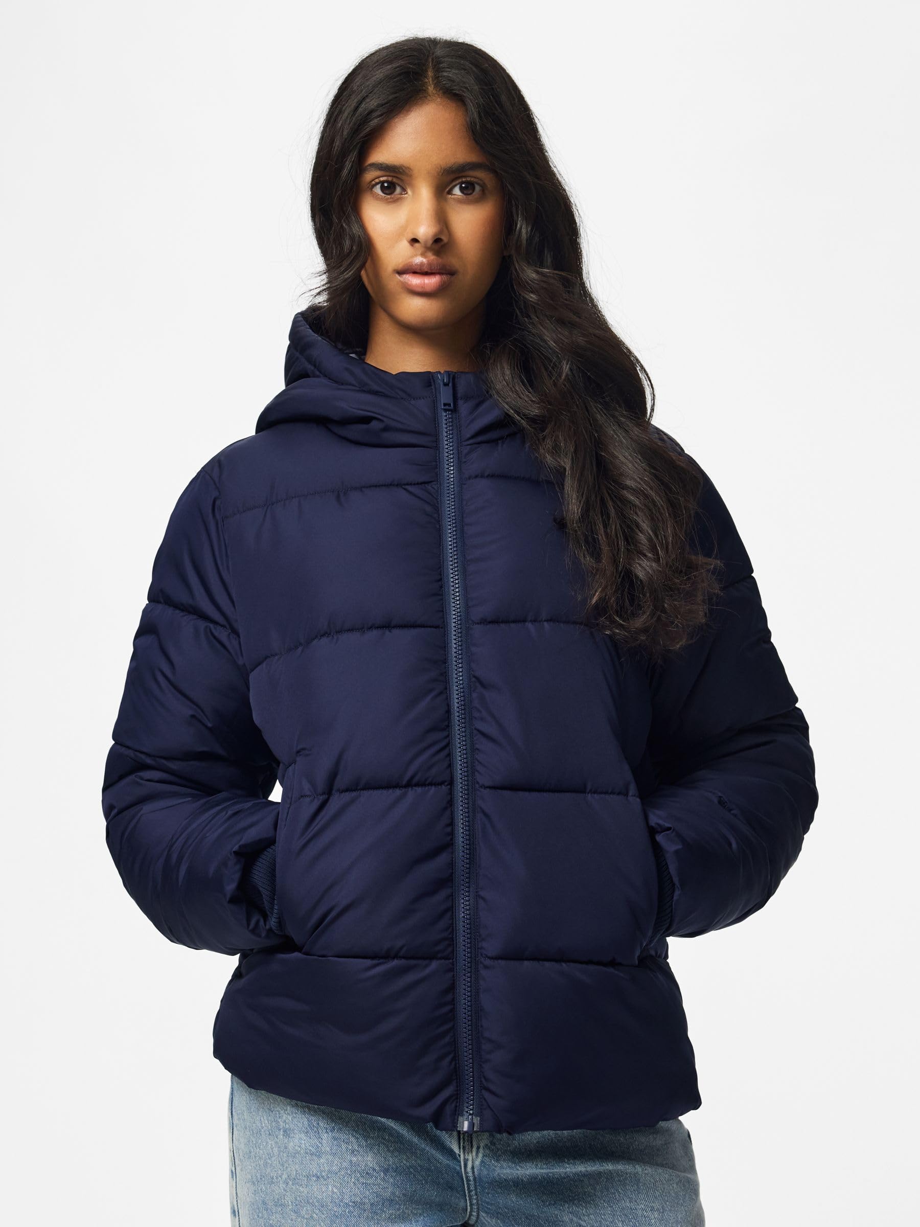 Pieces Pcbee giacca imbottita L blu invernale