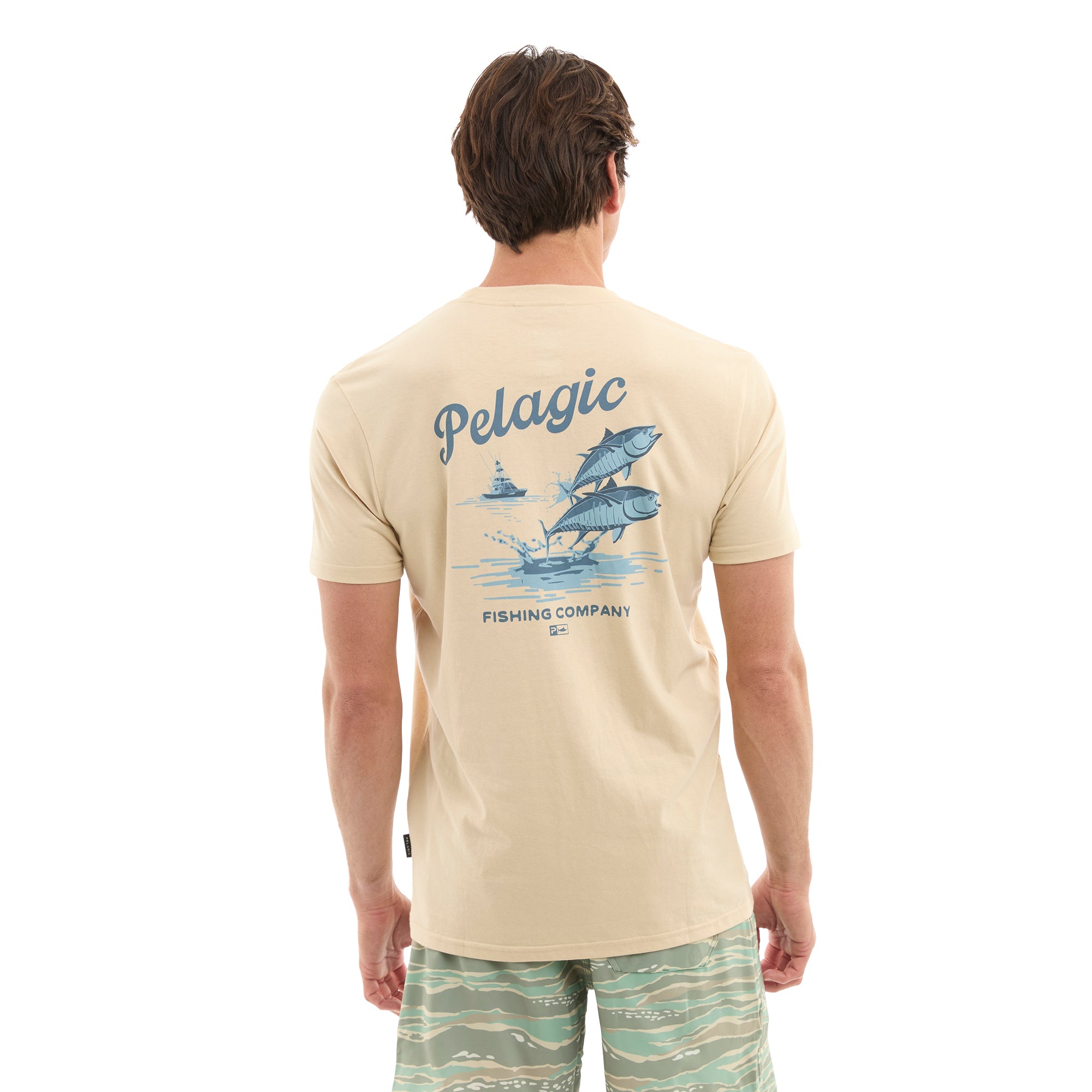Pelagic Jumpers maglietta uomo sand cotone bio