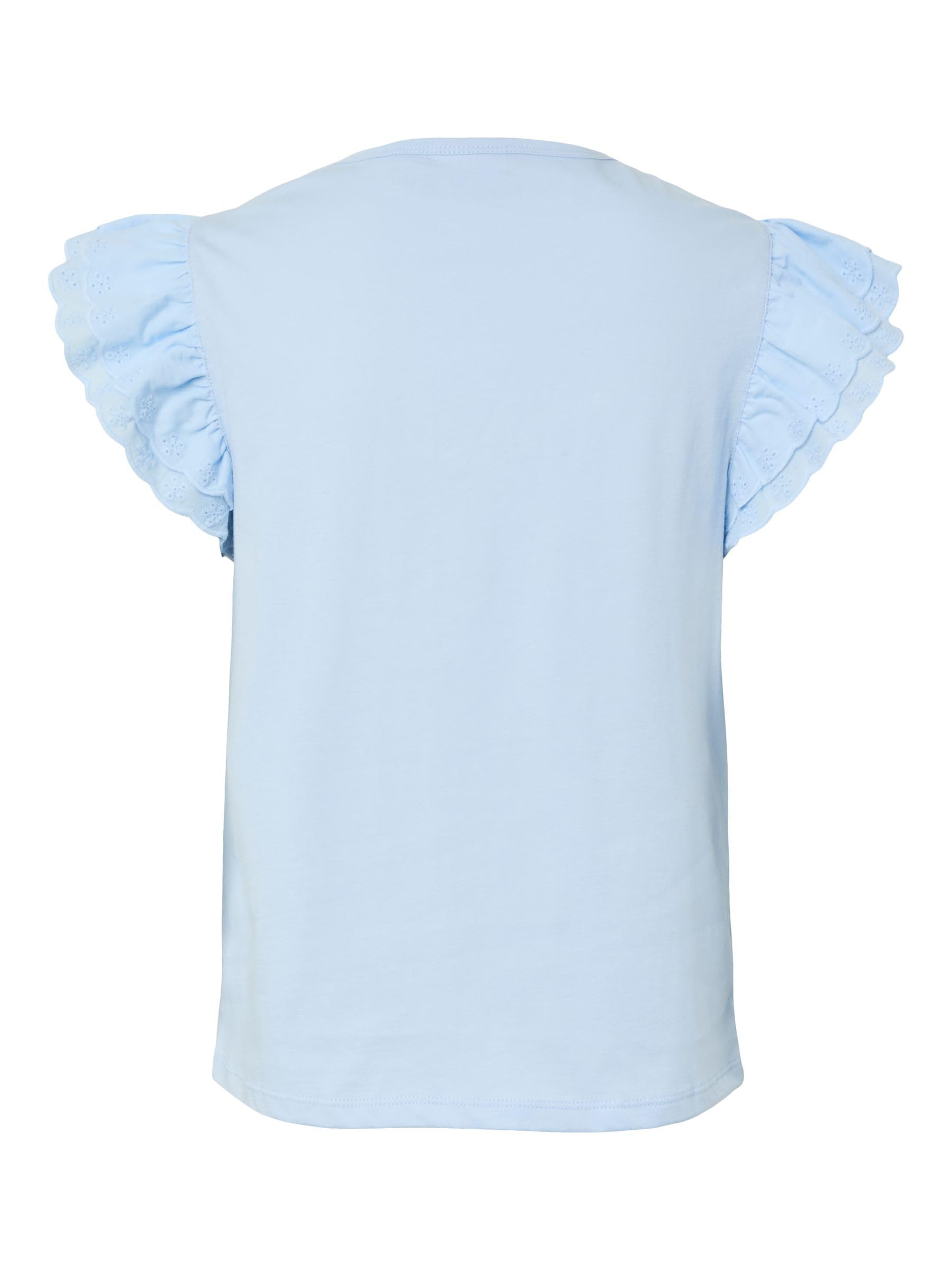 Pieces Pcpandria SL Top donna jersey ricamato