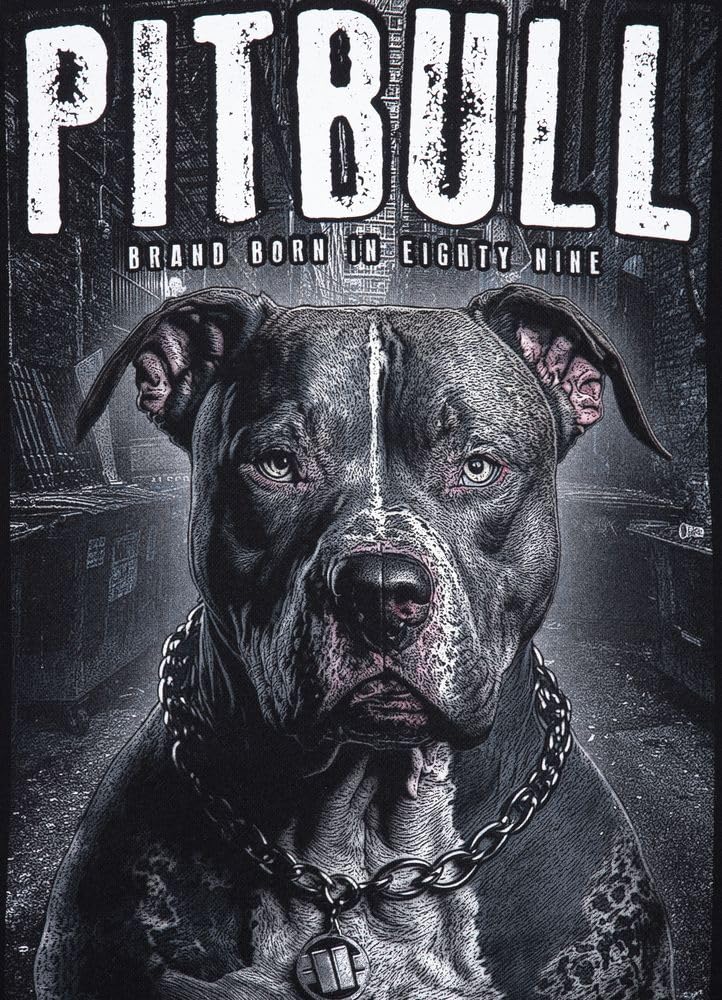 Pitbull Street King felpa girocollo uomo stampata cotone