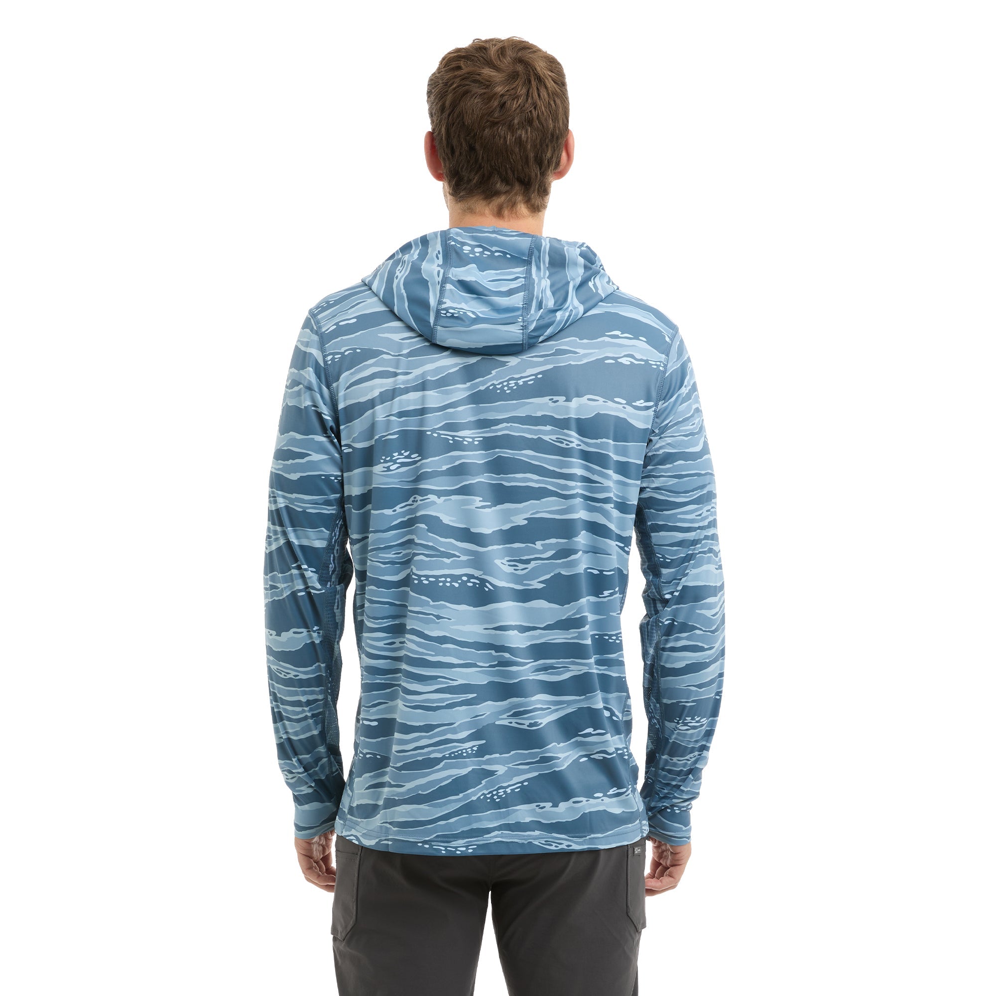 Pelagic Vaportek maglia pesca mimetica petrolio UPF 50+
