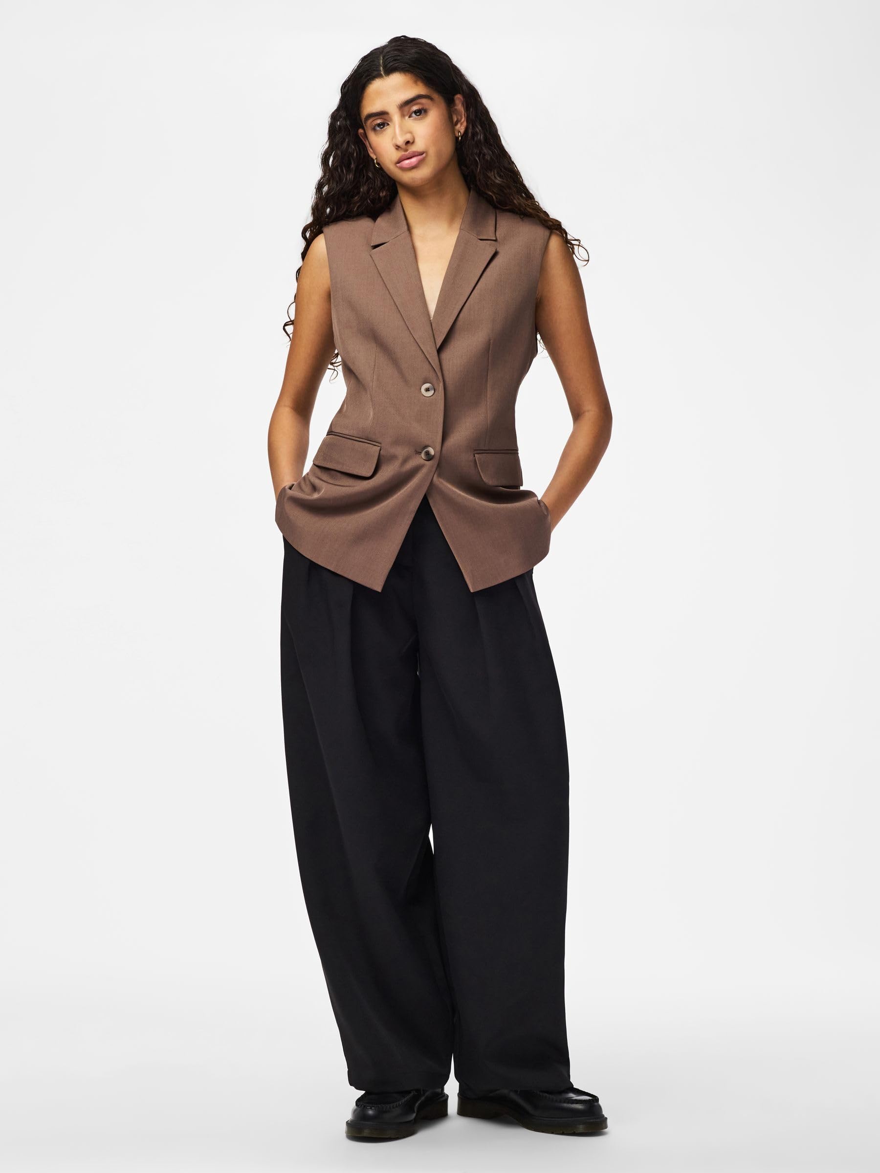 Pieces Pcblossom SL gilet blazer donna senza maniche