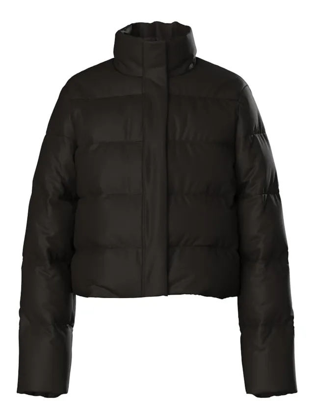 Pieces Pcbee Highneck Cropped Puffer giacca donna nera S