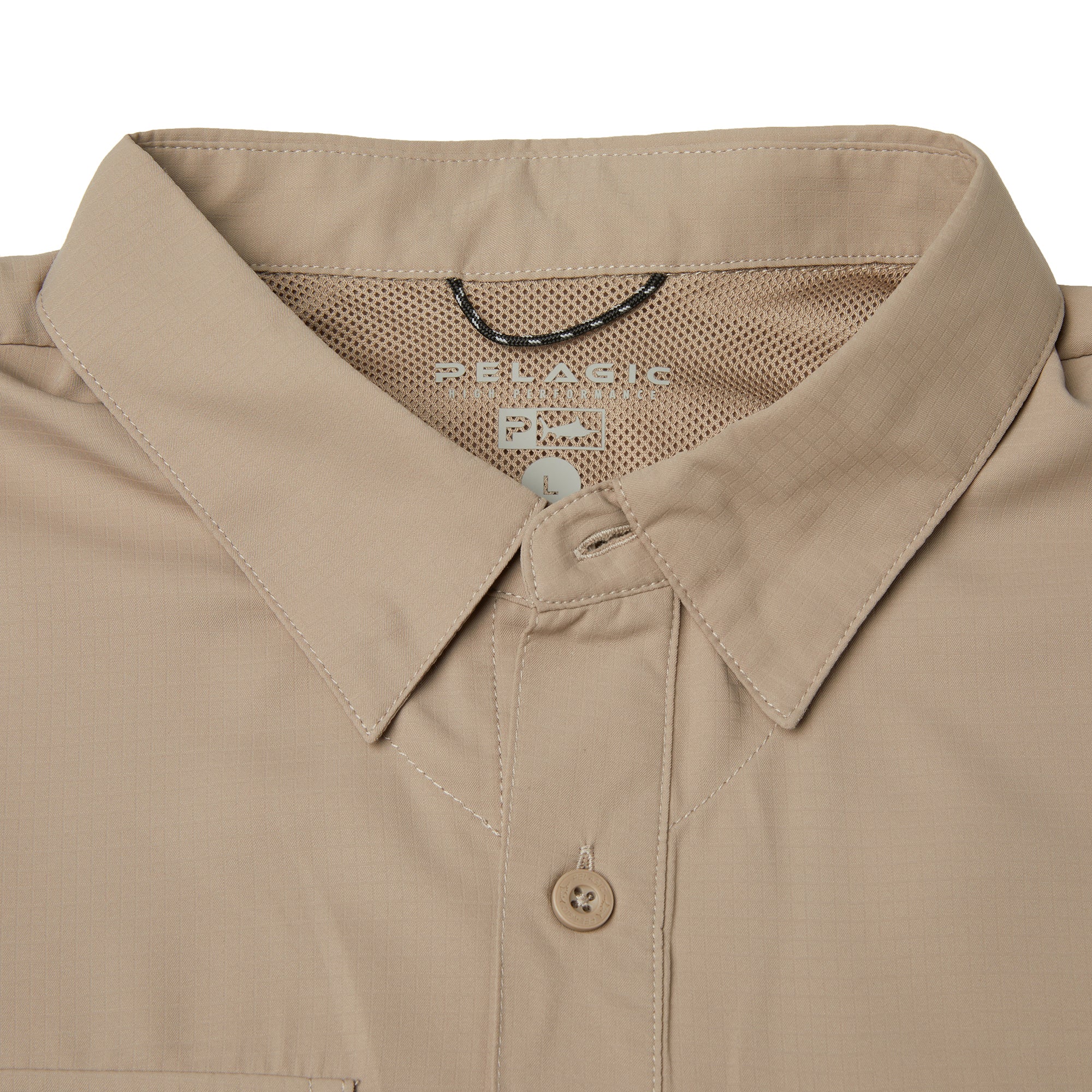 Pelagic Keys camicia pesca uomo kaki scuro UPF 50+
