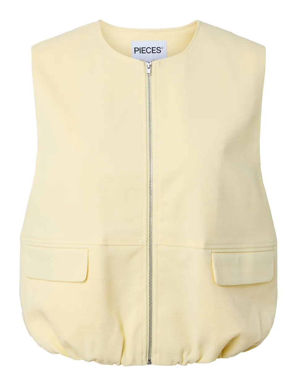 Pieces Pcfaleah gilet donna con tasche vestibilità dritta