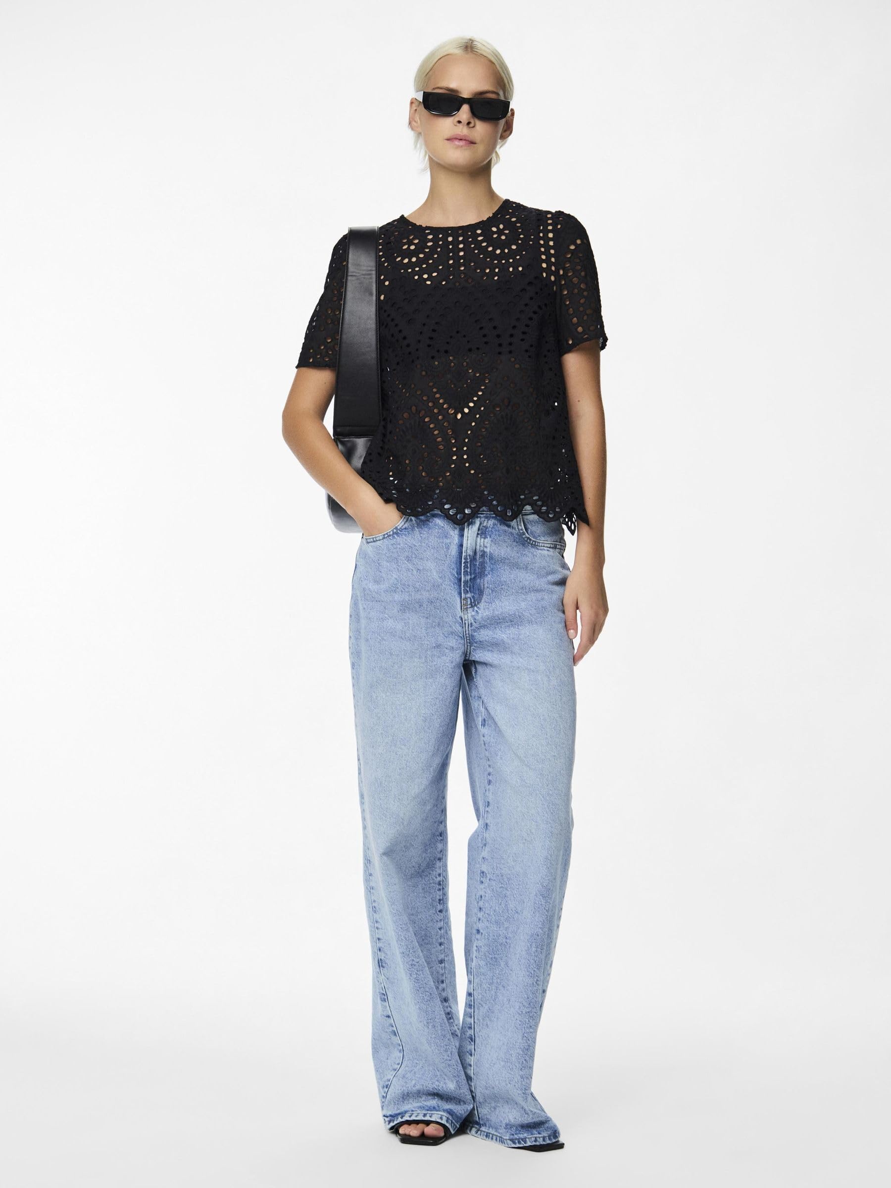 Pieces Pcnastian SS Top t-shirt donna taglia XS quotidiana