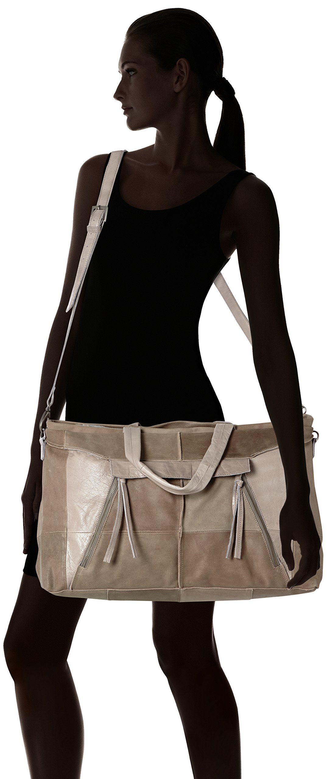 Pieces Pclilja Leather weekend bag donna pelle grande