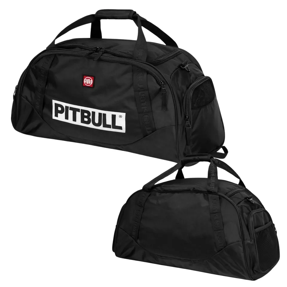 Pitbull borsone sportivo unisex nero in nylon resistente