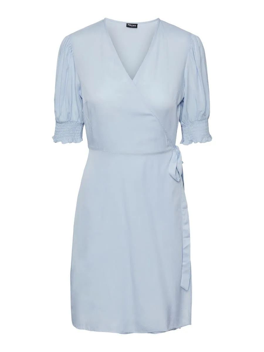 PIECES vestito donna kentucky blue leggero estivo
