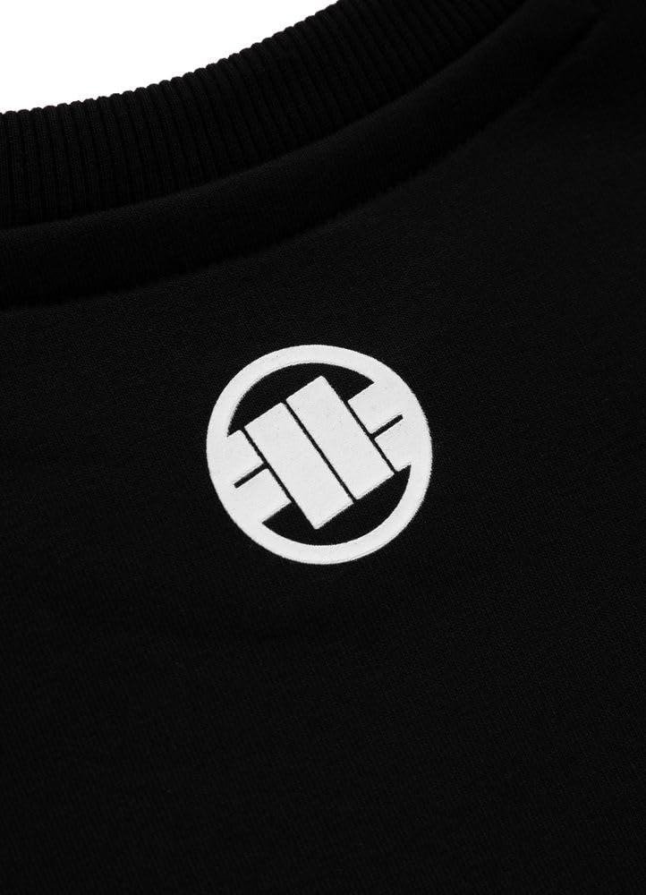 Pit Bull West Coast Steel Logo felpa uomo nera L cotone
