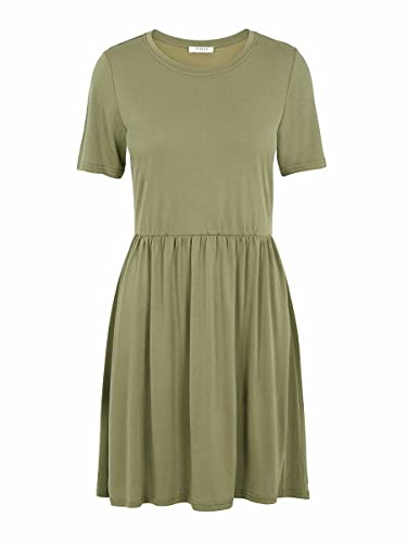 Pieces Pckamala SS Noos BC vestito jersey verde licheni shift