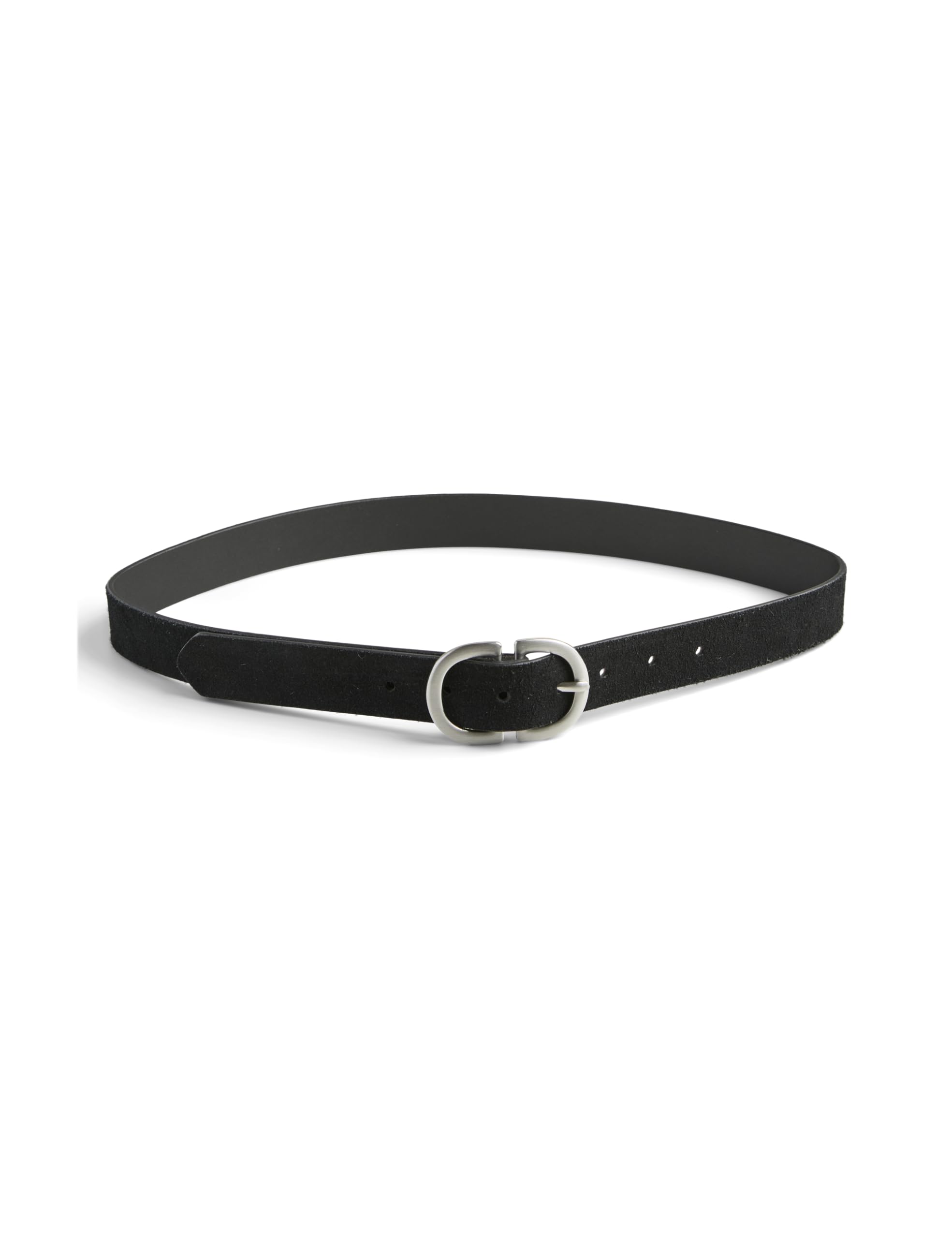 Pieces Pcjuva Suede cintura nera 80 fibbia oro