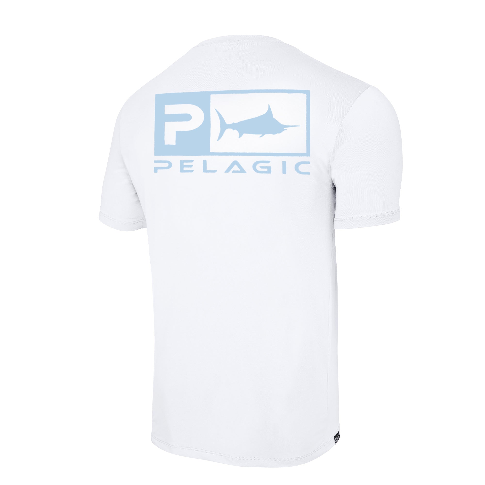 Pelagic Freespool Rusted Icon t-shirt bianca UPF 50+ traspirante