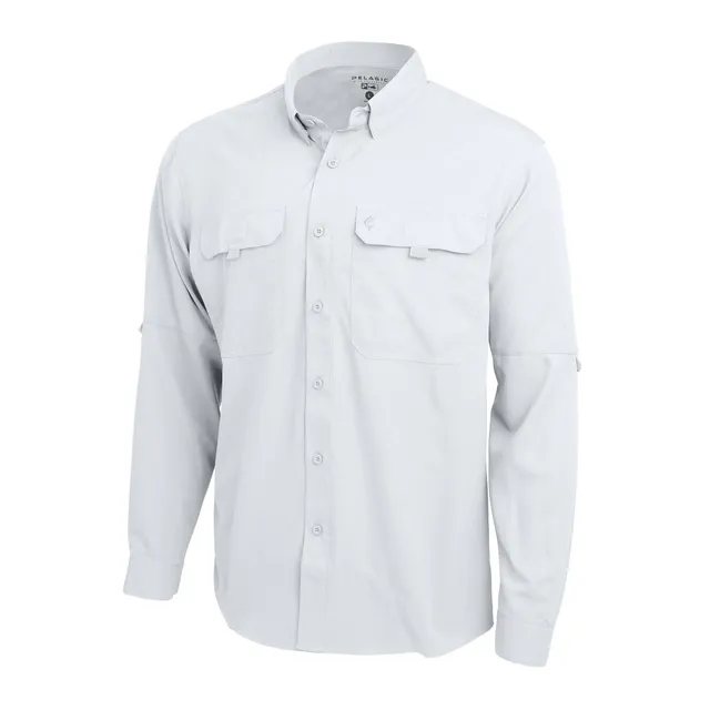 Pelagic Keys LS camicia uomo bianca UPF 50+