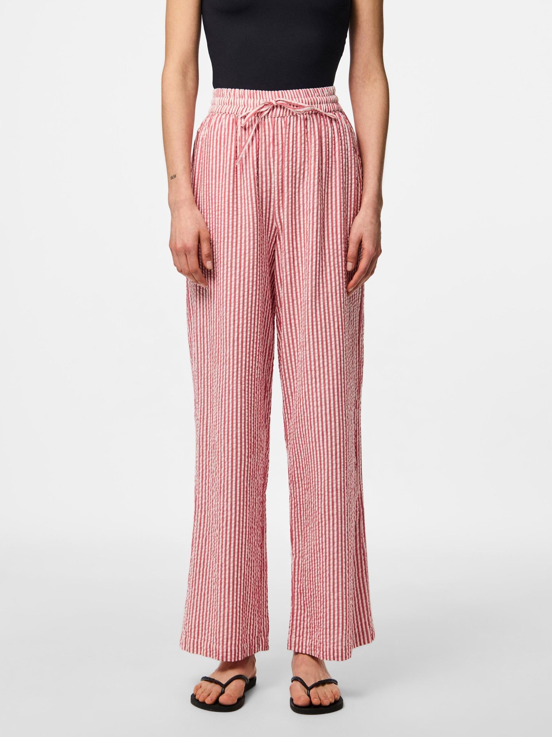 Pieces Pcsally HW Loose String Pant pantaloni Goji Berry