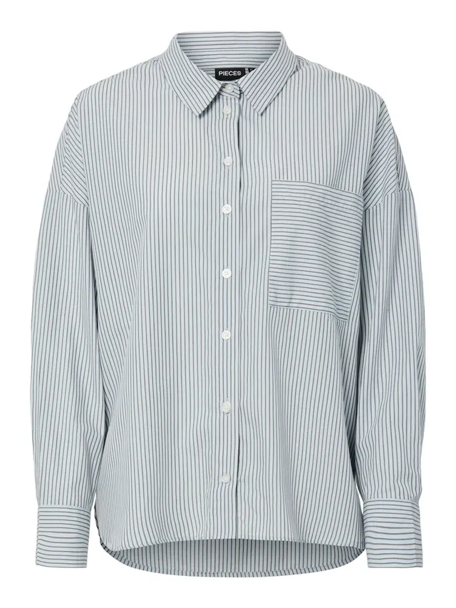 Pieces Pcfeline LS Camicia Donna Manica Lunga Uso Giorno