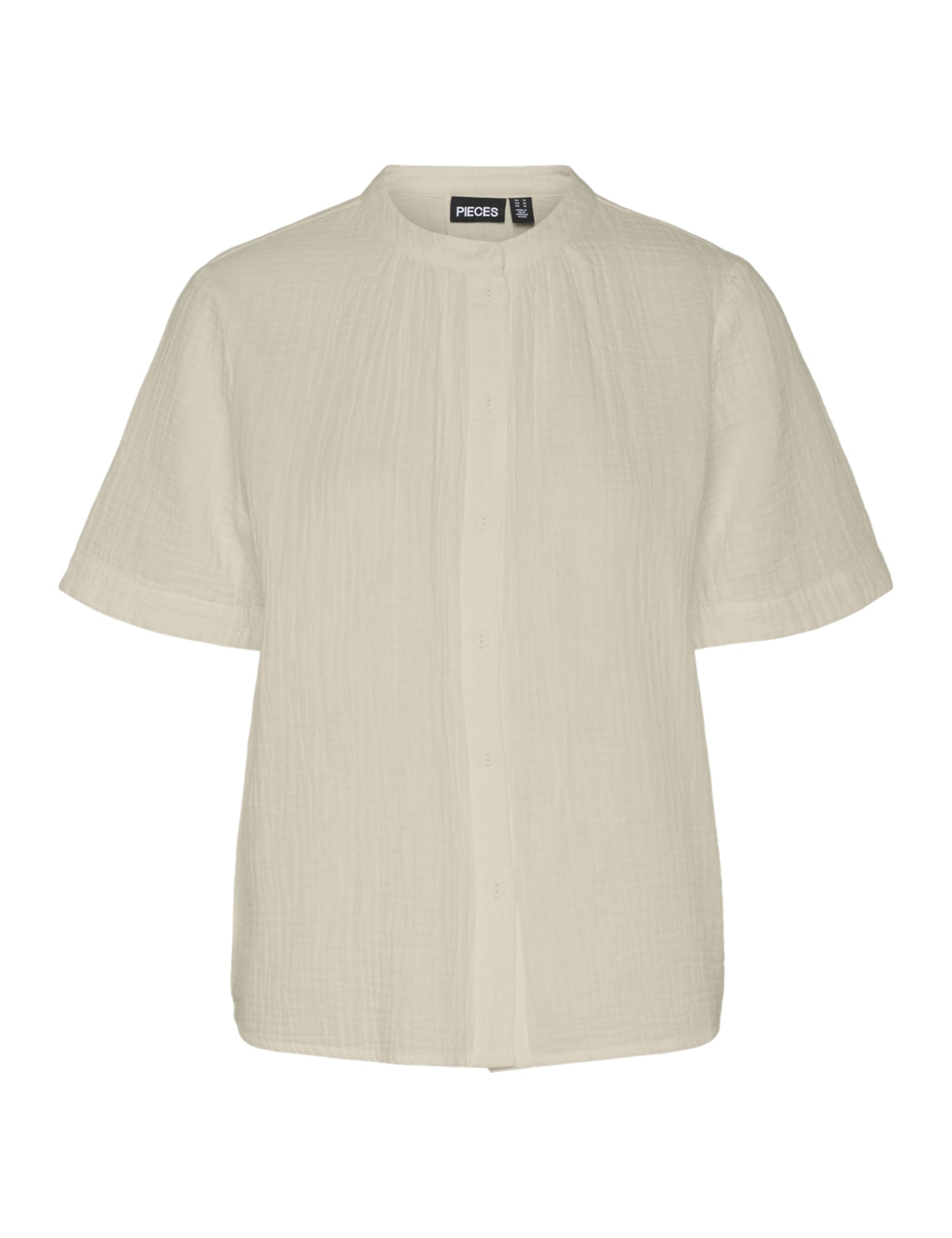Pieces Pcsastina Shirt camicia donna maniche corte cotone