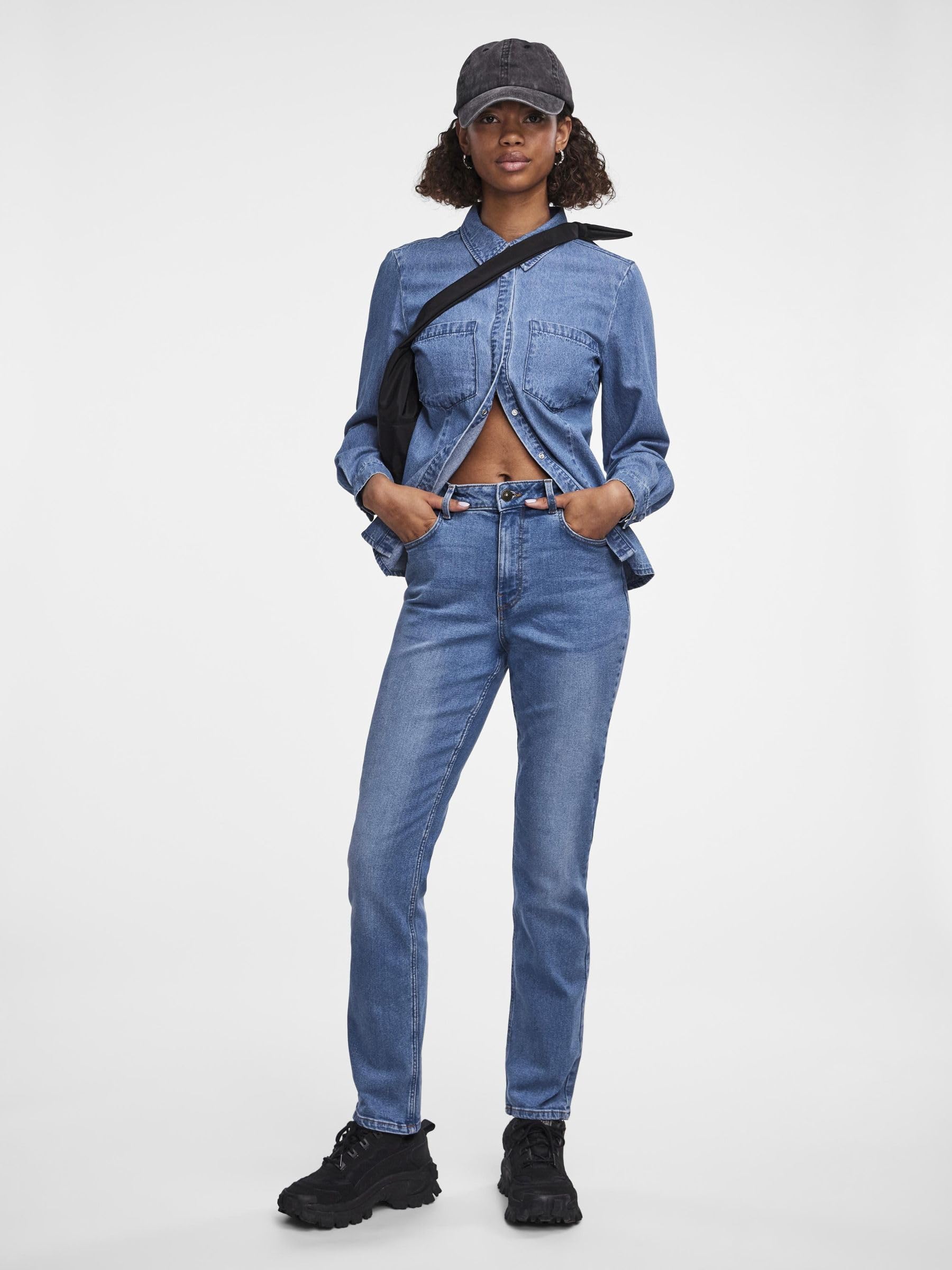 Pieces jeans donna denim taglia 29W/30L