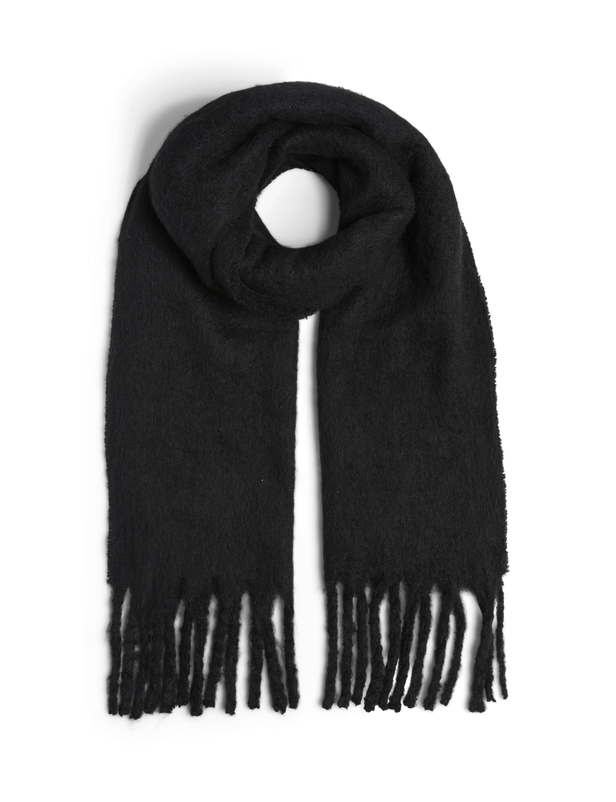Pieces Pcnikita Long Scarf sciarpa nero lunga