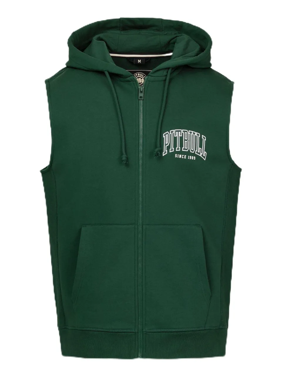 Pitbull Badger gilet uomo con cappuccio zip senza maniche