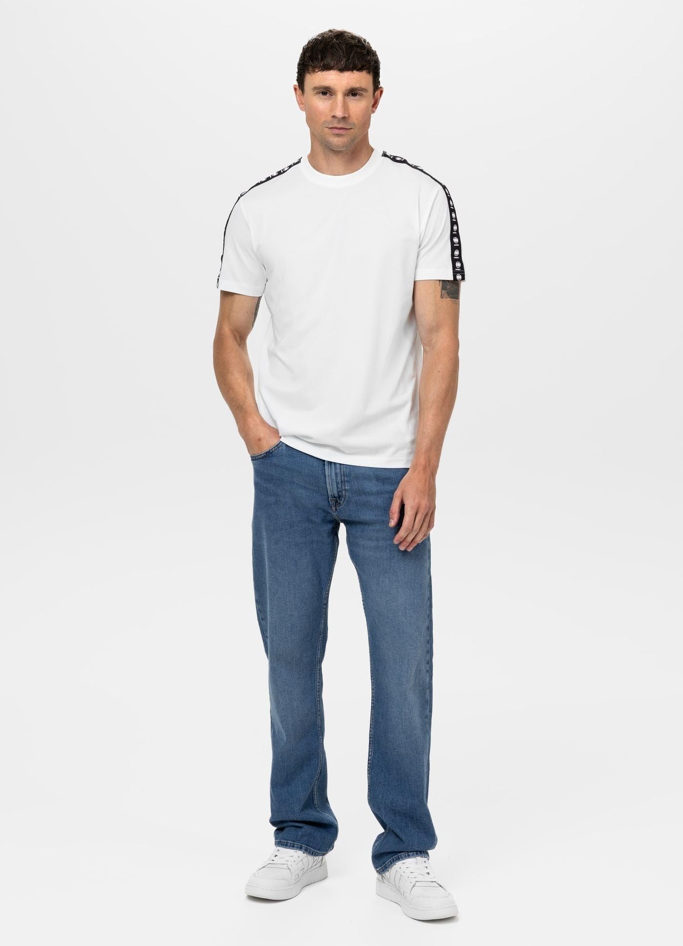 Pitbull Tape Nugget T-Shirt Uomo Slim Fit Cotone