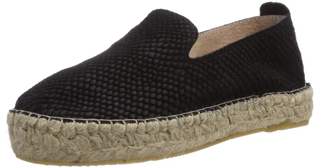 Pieces Kayla espadrillas basse nere 36 EU pelle