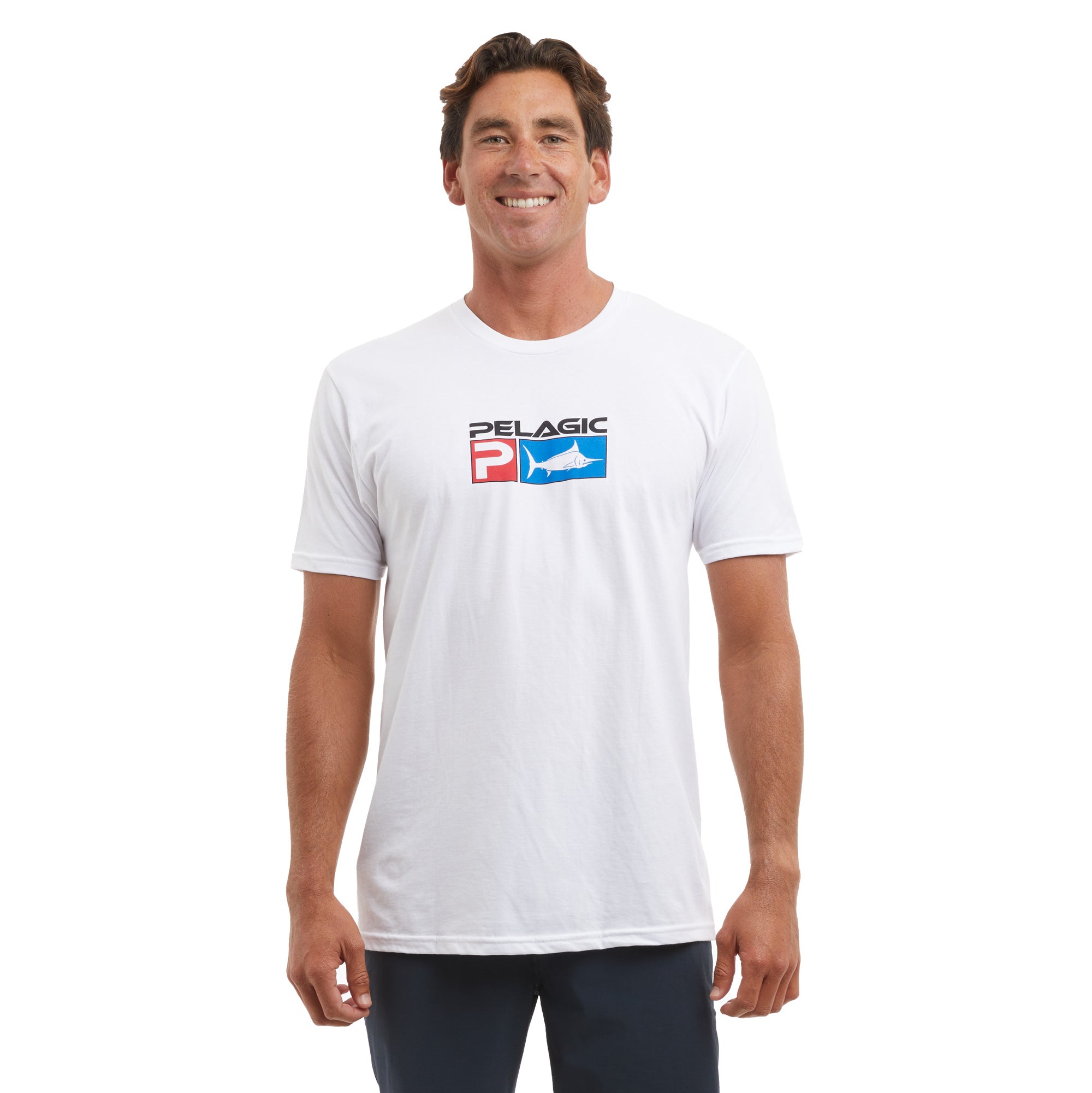 Pelagic Deluxe t-shirt uomo bianca cotone