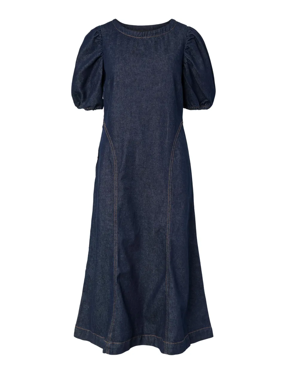 Pieces Pcpam 2/4 Abito Midi Denim Donna XS