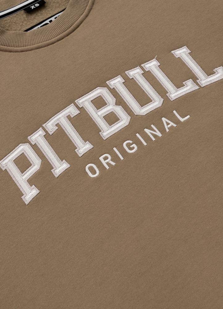Pitbull felpa oversize donna L senza cappuccio cotone