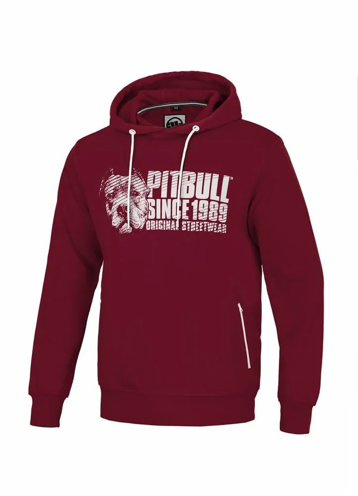 Pit Bull West Coast Blood Dog felpa cappuccio uomo cotone