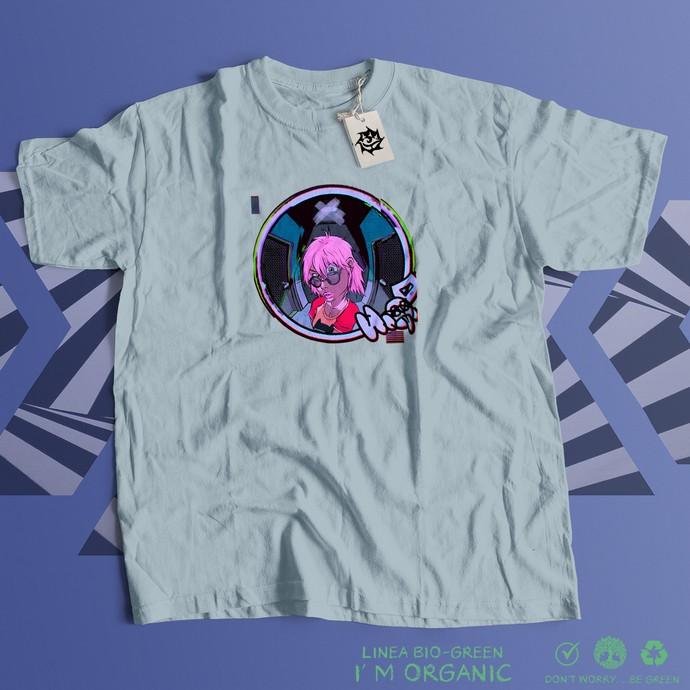 Matrix Music Store Woop Glitchy Fisheye T-shirt unisex cotone