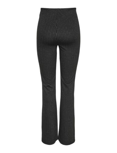 Pieces Pcniannah HW pantaloni svasati donna S neri vita alta