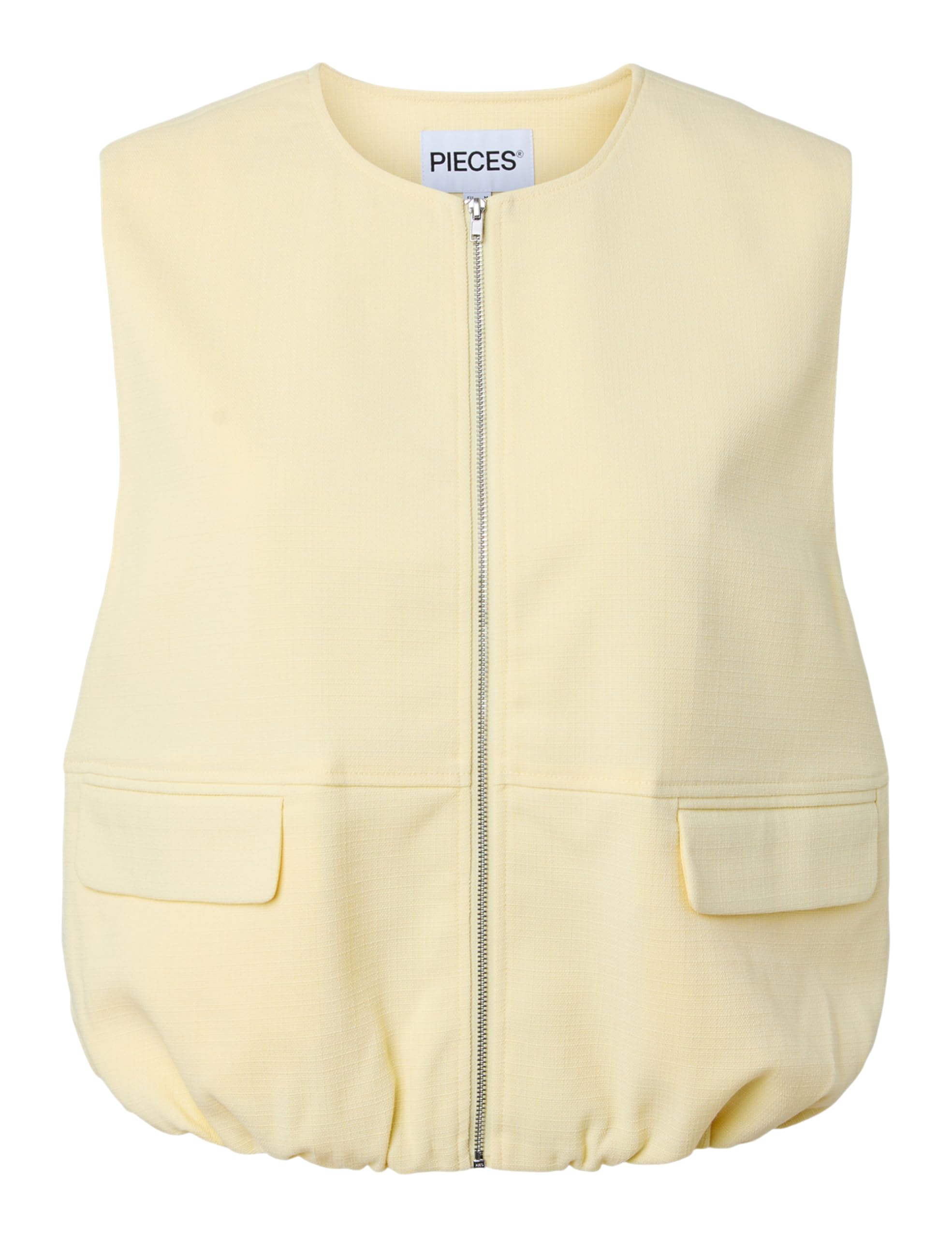 Pieces Pcfaleah gilet donna con tasche vestibilità dritta