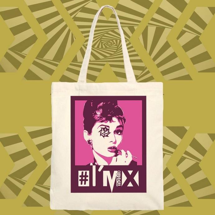 I'm X Audrey X 1 shopper cotone organico