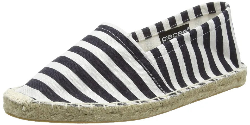 Pieces Haisha espadrillas donna blu navy bianco a righe
