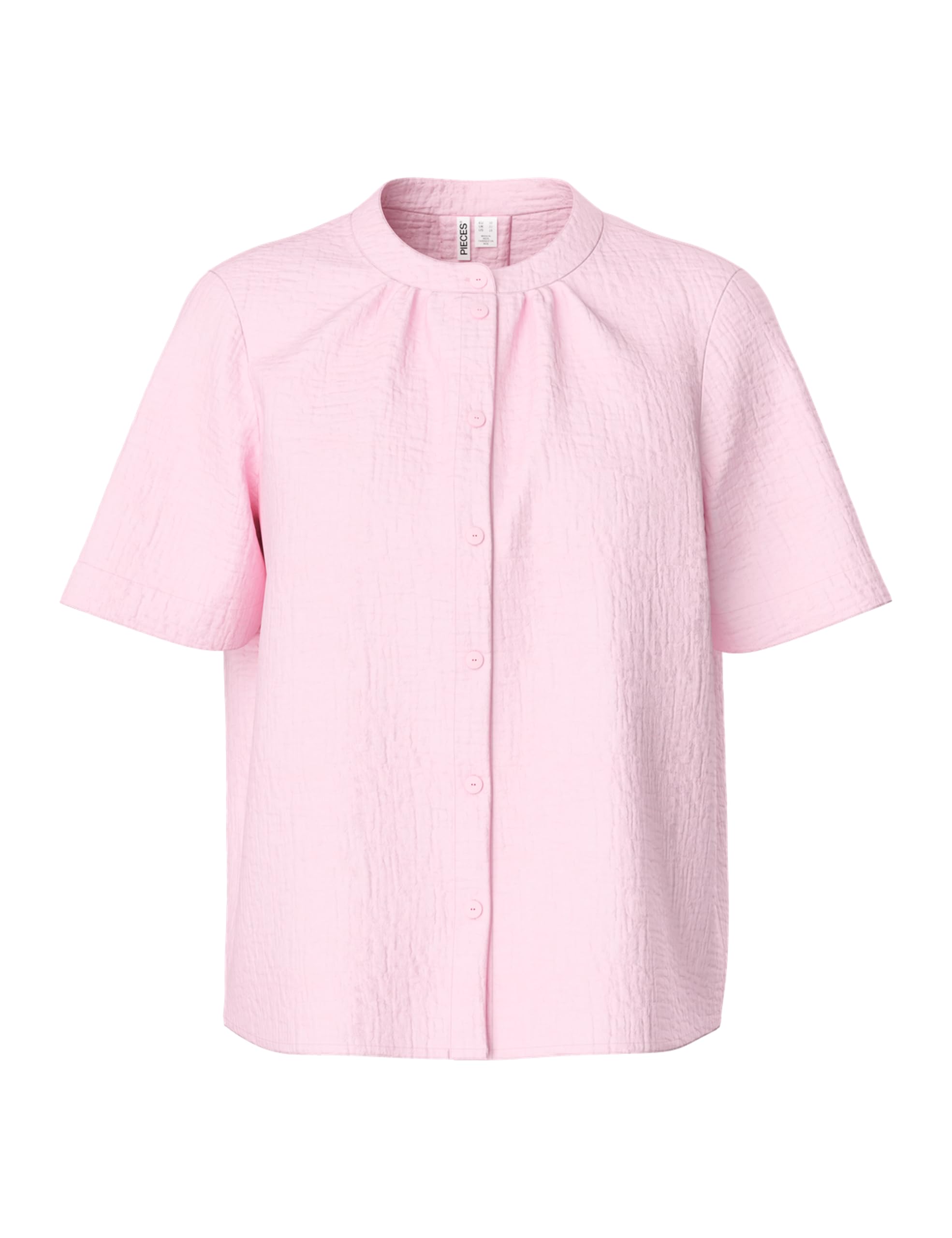 Pieces Pcsastina Shirt camicia donna maniche corte cotone