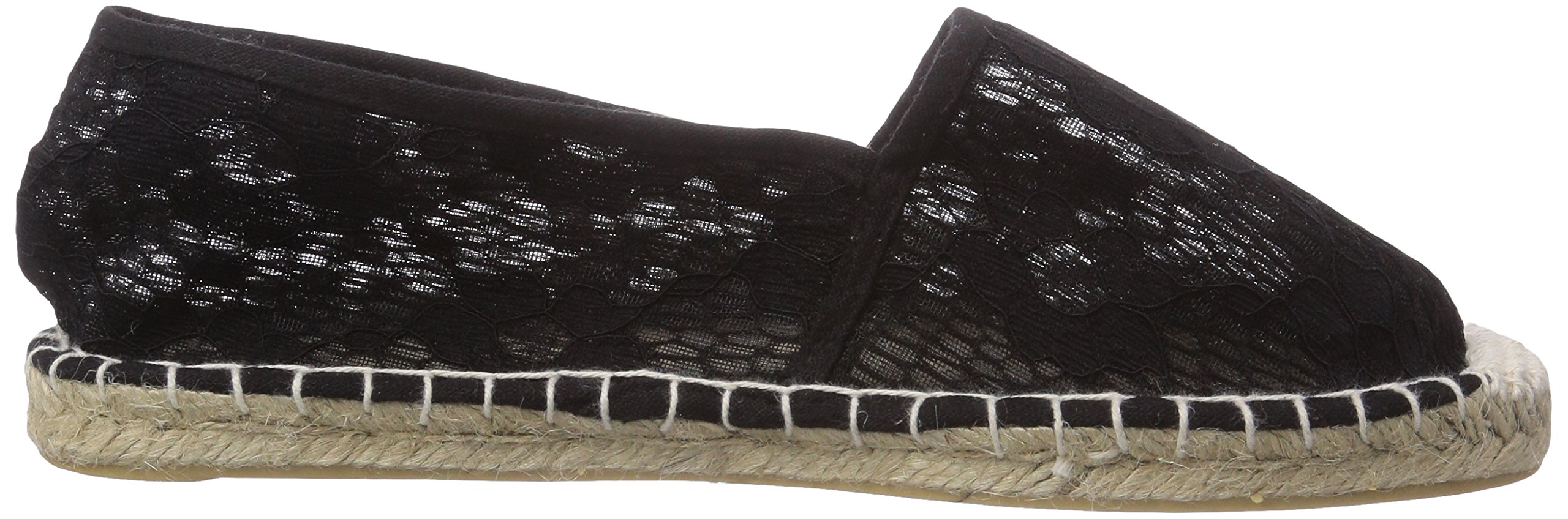 Pieces Haisha Lace espadrillas donna nere 38 EU tela