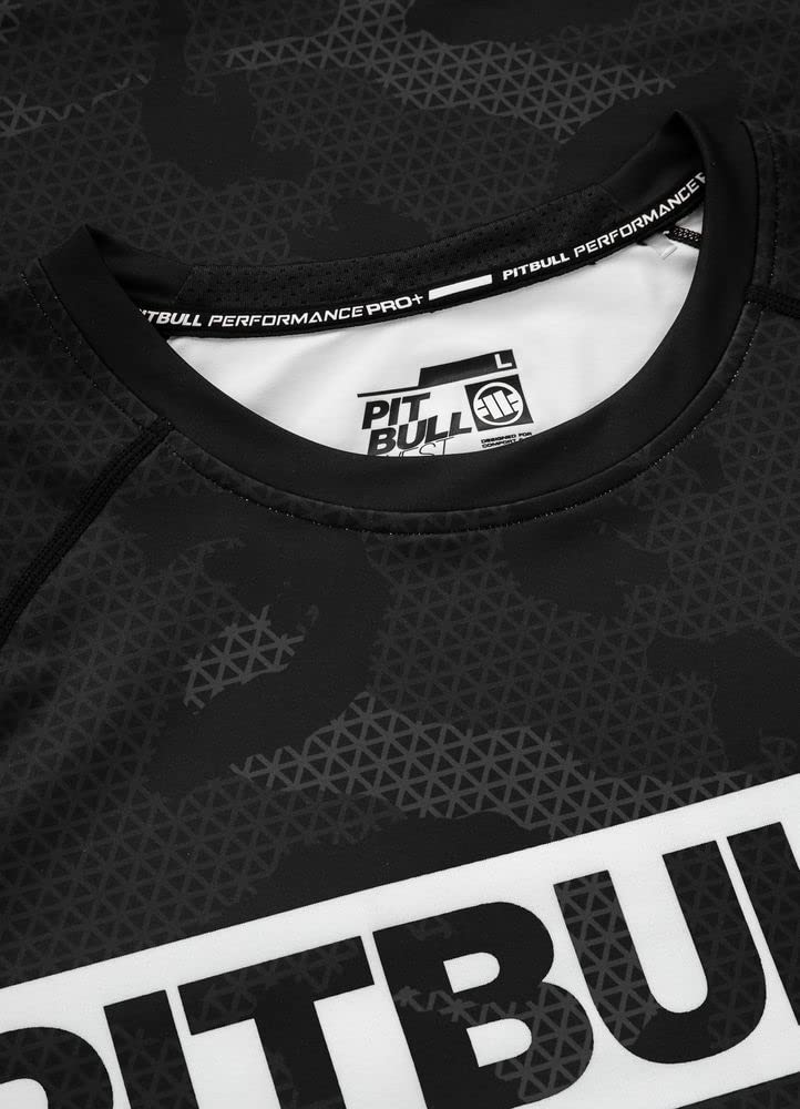 Pitbull Hilltop II rashguard uomo manica corta mimetico