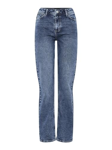 Pieces Pckelly MW Straight Jeans 30W 32L jeans donna