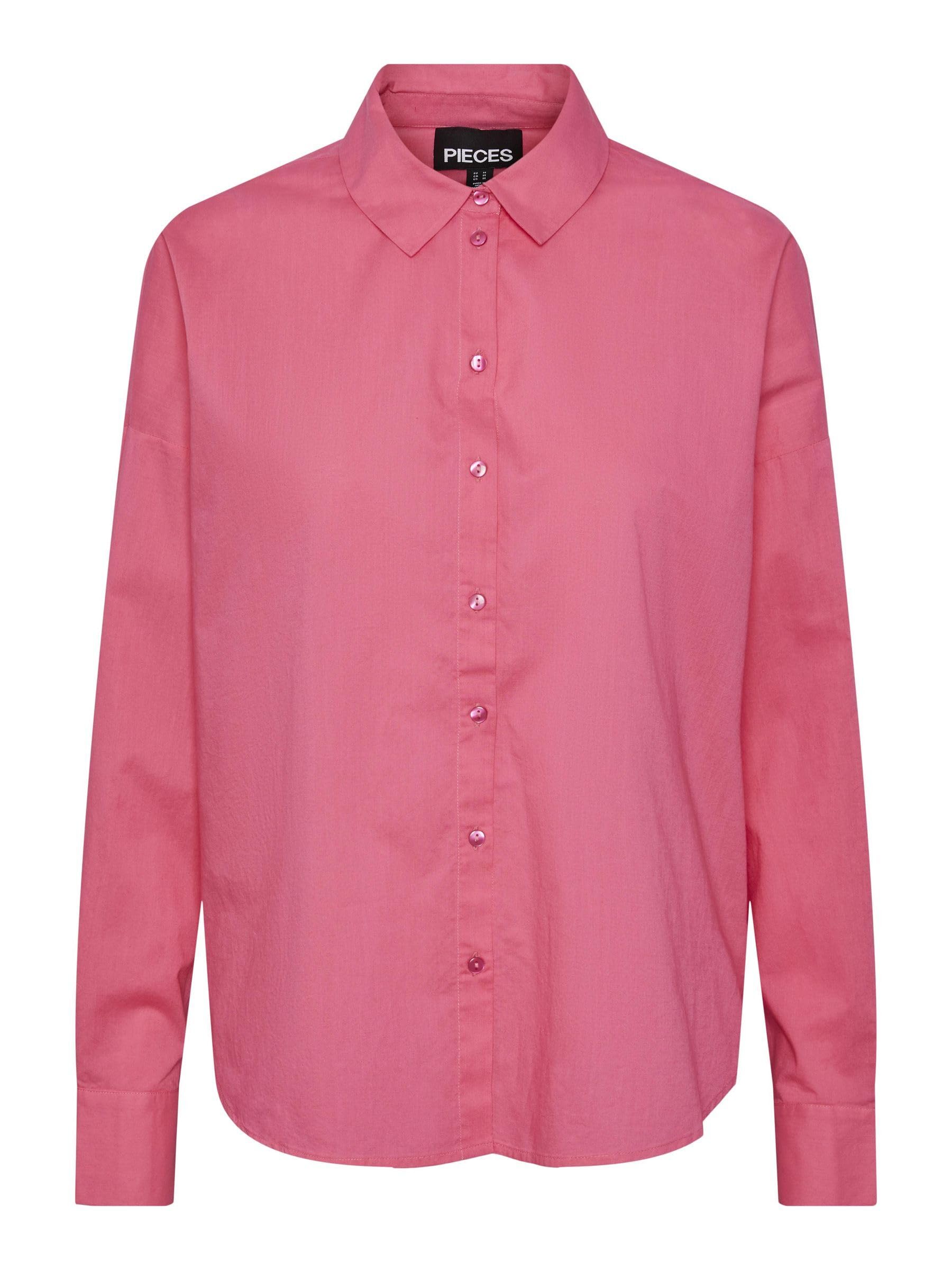 PIECES Pctanne LS Loose Shirt camicia donna manica lunga