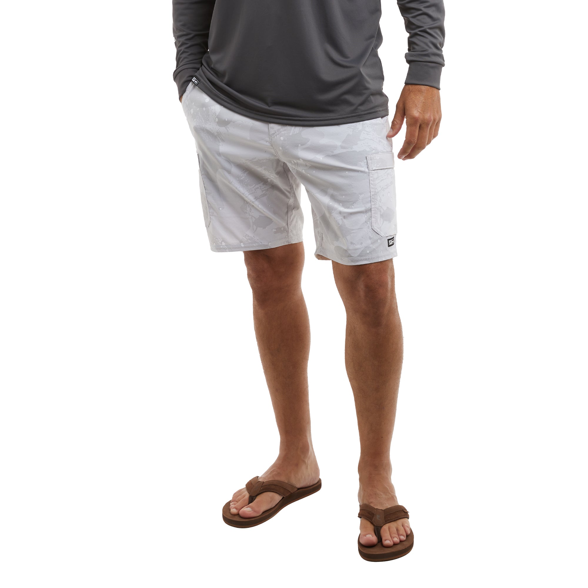 Pelagic Madeira Cargo pantaloncini mimetico grigio stretch
