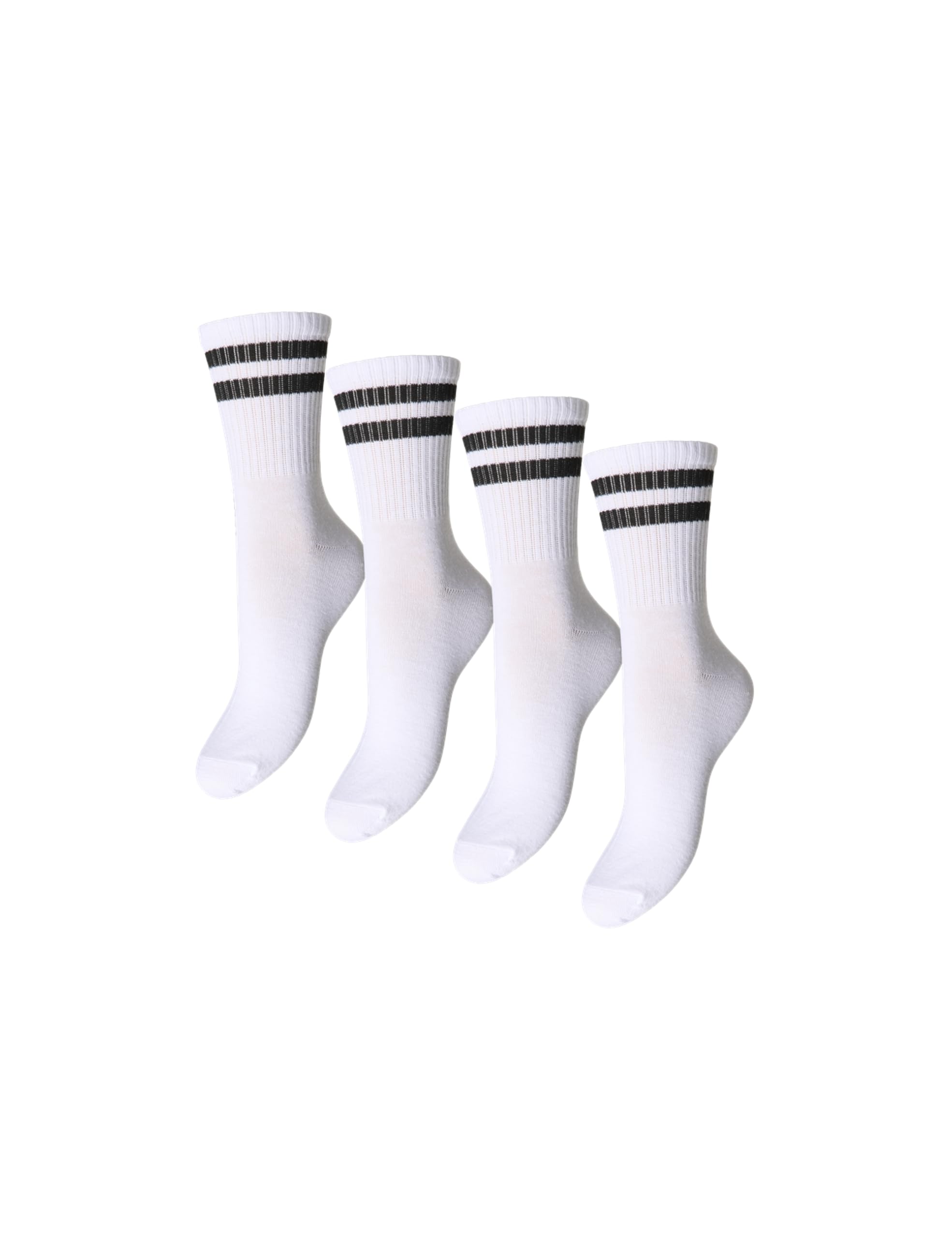 Pieces Pccally Calzini Donna Bianchi 4 Paia Taglia Unica