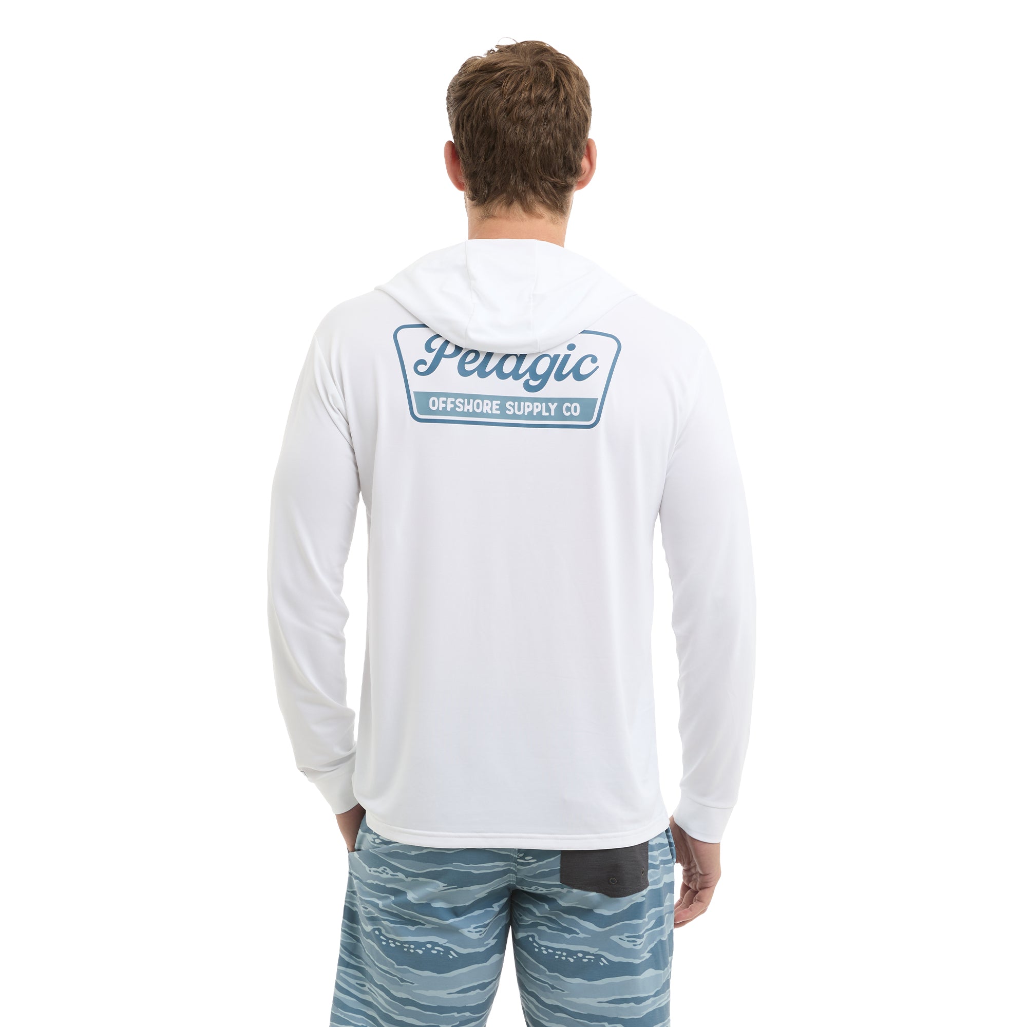 Pelagic Aquatek Dockline maglia pesca UPF 50+ bianca