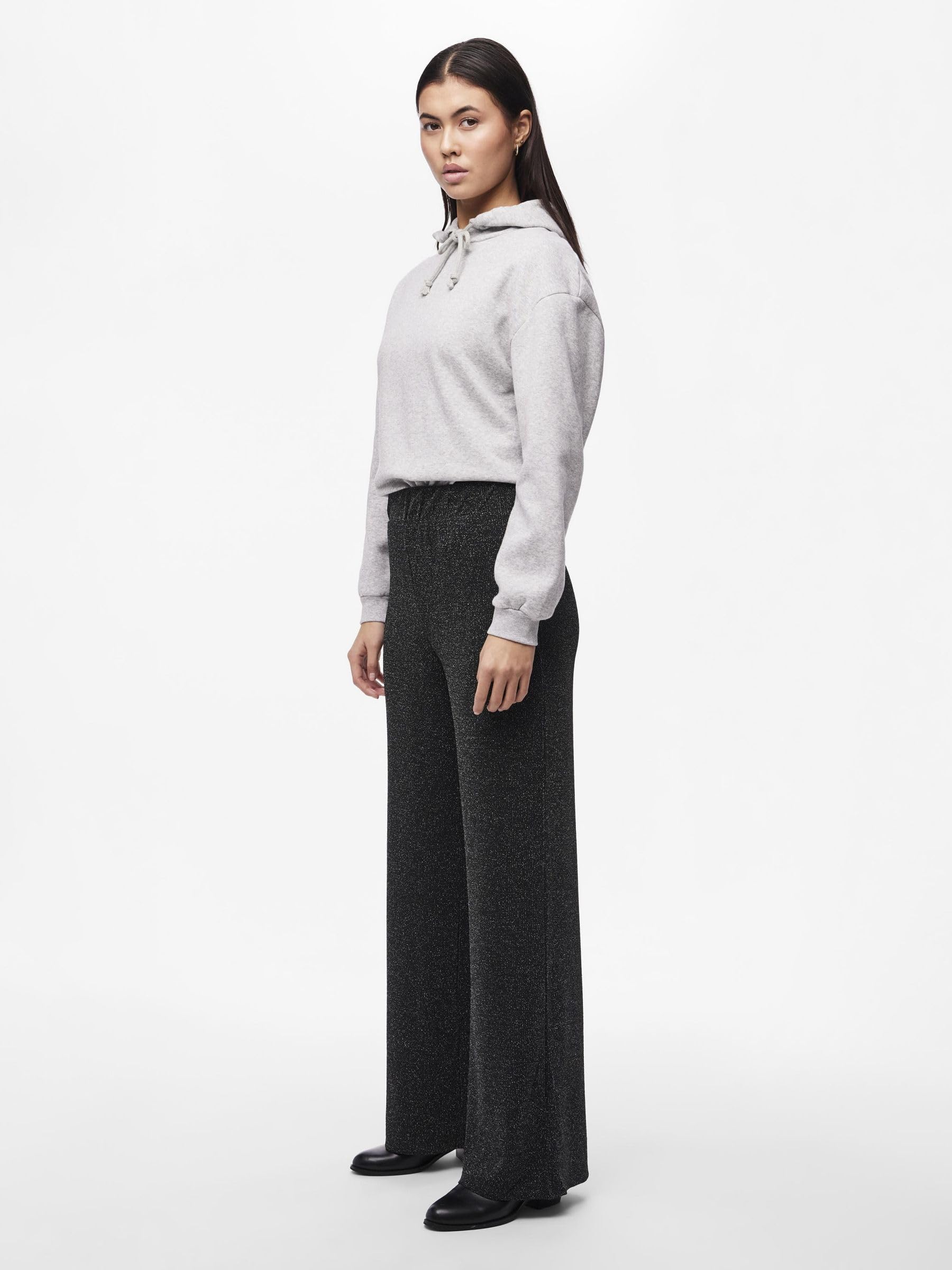 Pieces Pclina HW Wide pantaloni donna XL